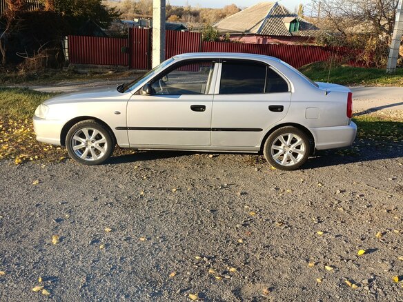 2006 Hyundai Accent ТагАЗ II, серебристый, 450000 рублей - вид 3