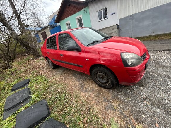 2005 Renault Symbol I Рестайлинг, красный, 210000 рублей - вид 2