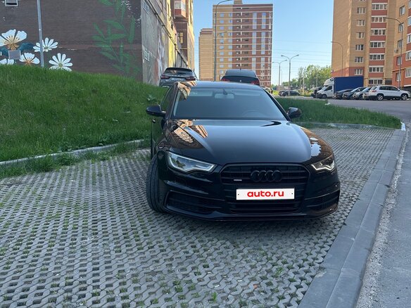2014 Audi A6 IV (C7) Рестайлинг, чёрный, 1700000 рублей - вид 3