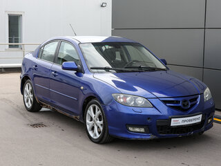 2008 Mazda 3 I (BK) Рестайлинг, синий, 398000 рублей, вид 3