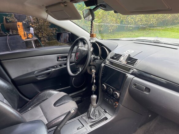 2008 Mazda 3 I (BK) Рестайлинг, чёрный, 470000 рублей - вид 4
