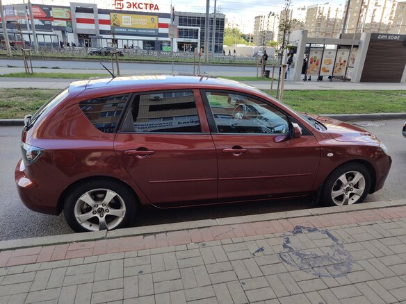 2008 Mazda 3 I (BK) Рестайлинг, пурпурный, 620000 рублей - вид 3