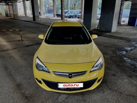 2012 Opel Astra GTC J Рестайлинг, жёлтый, 520000 рублей, вид 2