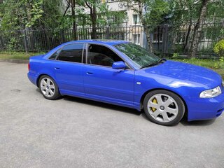 2001 Audi S4 I (B5), синий, 1350000 рублей, вид 2