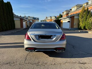 2017 Mercedes-Benz S-Класс AMG 63 AMG Long III (W222, C217) Рестайлинг, серебристый, 7800000 рублей, вид 4