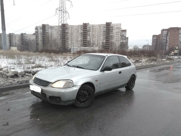 2000 Honda Civic VI, серебристый