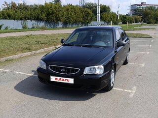 2005 Hyundai Accent ТагАЗ II, чёрный, 420000 рублей, вид 2