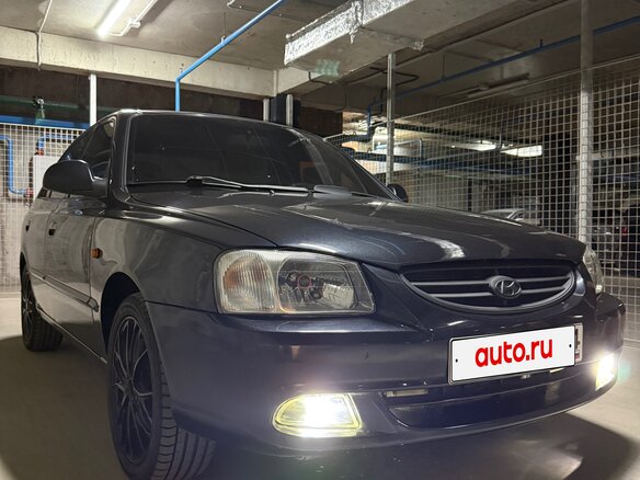 2008 Hyundai Accent ТагАЗ II, чёрный, 545000 рублей - вид 7