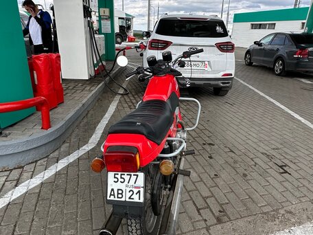 1988 Jawa 350/638, красный, 300000 рублей, вид 2