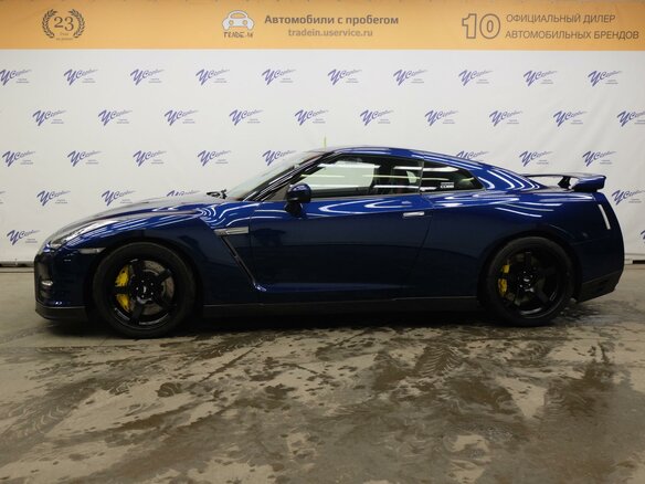 2012 Nissan GT-R I Рестайлинг 1, синий - вид 1