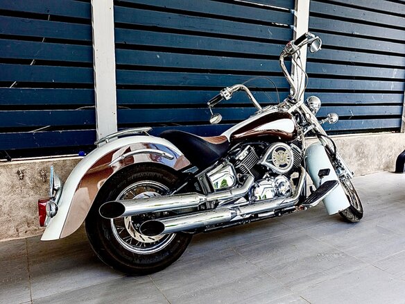 2002 Yamaha XVS1100, белый, 600000 рублей - вид 2