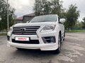 2013 Lexus LX 570 III Рестайлинг, белый, 4900000 рублей - вид 1