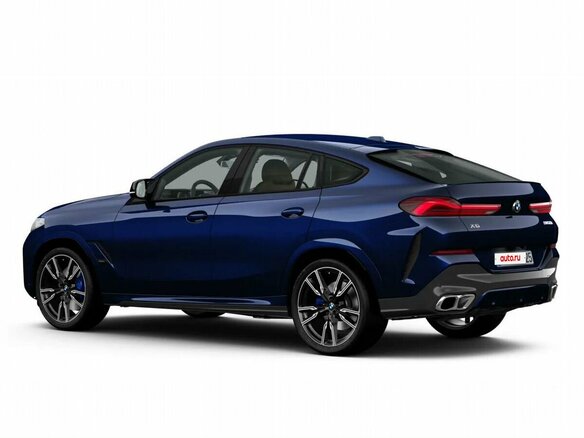 2025 BMW X6 40d III (G06) Рестайлинг, синий - вид 3