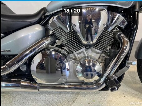 2004 Honda VTX 1300, серебристый, 655000 рублей, вид 4