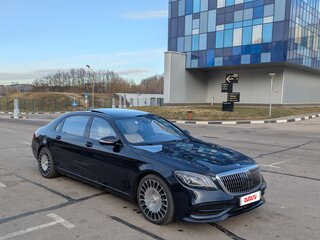 2018 Mercedes-Benz Maybach S-Класс 560 I (X222) Рестайлинг, синий, 4800000 рублей, вид 1