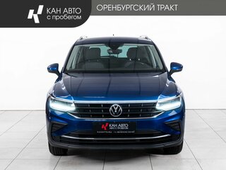 2021 Volkswagen Tiguan II Рестайлинг, синий, 2960000 рублей, вид 2