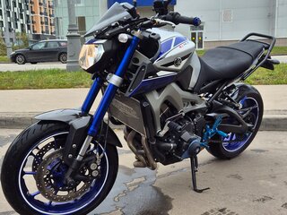 2015 Yamaha MT-09 (FZ-09), серебристый, 710000 рублей, вид 2