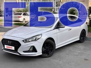 2019 Hyundai Sonata VII (LF) Рестайлинг, белый, 1490000 рублей, вид 1