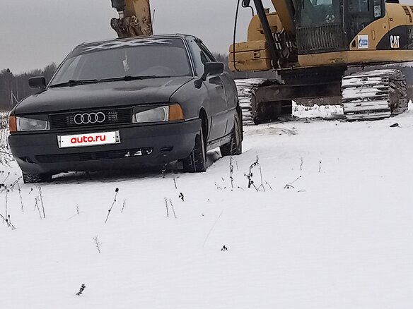 1991 Audi 80 IV (B3), чёрный, 125000 рублей - вид 2