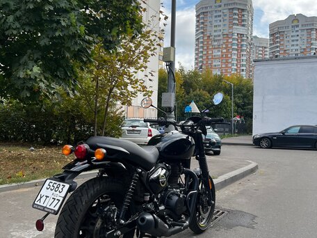 2024 Royal Enfield Hunter, чёрный, 365000 рублей, вид 4