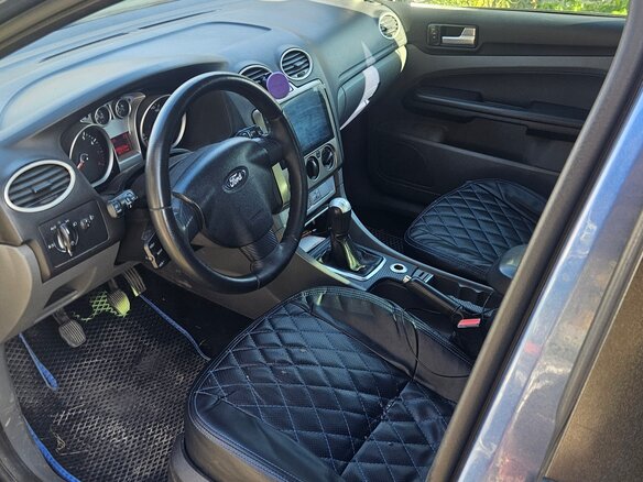 2008 Ford Focus II Рестайлинг, синий, 380000 рублей - вид 4