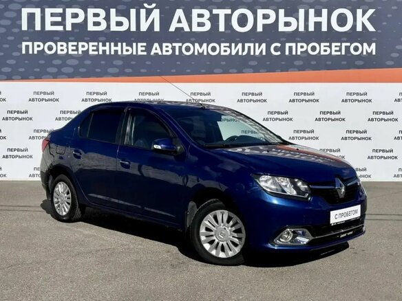 2014 Renault Logan II, синий, 642000 рублей - вид 3