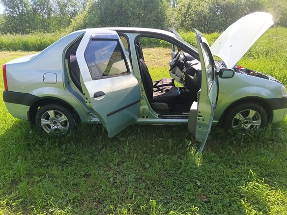 2007 Renault Logan I, зелёный, 450000 рублей - вид 4