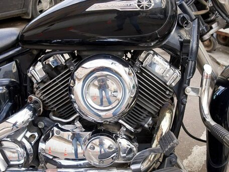2006 Yamaha XVS650 Drag Star, чёрный, 530000 рублей, вид 4