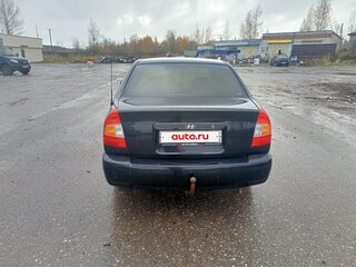 2008 Hyundai Accent ТагАЗ II, чёрный, 350000 рублей, вид 4