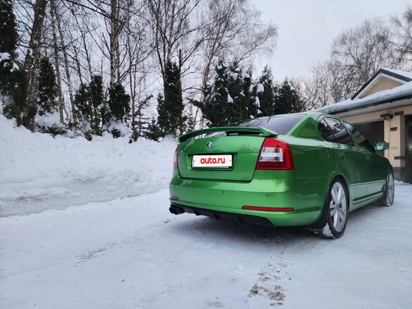 2012 Skoda Octavia RS II Рестайлинг, зелёный, 1770000 рублей - вид 6
