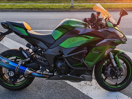 2020 Kawasaki Ninja 1000 SX, зелёный, 1200000 рублей, вид 3