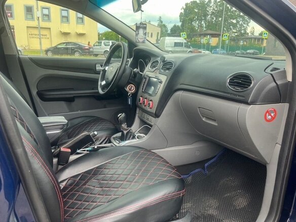 2008 Ford Focus II Рестайлинг, синий, 480000 рублей - вид 7