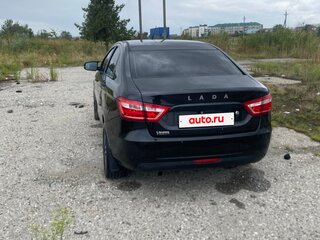 2015 Lada (ВАЗ) Vesta I, чёрный, 640000 рублей, вид 3