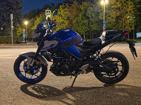 2021 Yamaha MT-03, синий, 600000 рублей - вид 8
