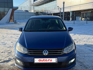 2019 Volkswagen Polo V Рестайлинг, синий, 1460000 рублей, вид 1