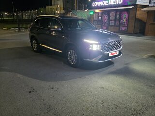 2021 Hyundai Santa Fe IV Рестайлинг, синий, 3100000 рублей, вид 2