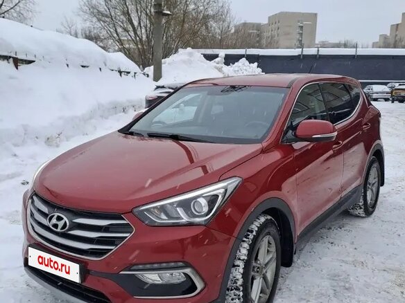 2015 Hyundai Santa Fe III Рестайлинг, красный, 1700000 рублей
