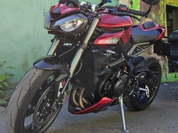 2023 Triumph Street Triple, пурпурный, 1120000 рублей - вид 9