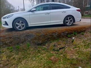 2018 Hyundai Sonata VII (LF) Рестайлинг, белый, 1490000 рублей, вид 1