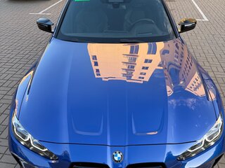 2021 BMW M3 Competition Package VI (G80), синий, 6700000 рублей, вид 4