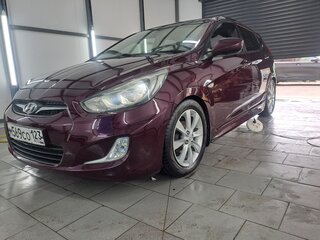 2011 Hyundai Solaris I, фиолетовый, 780000 рублей, вид 3