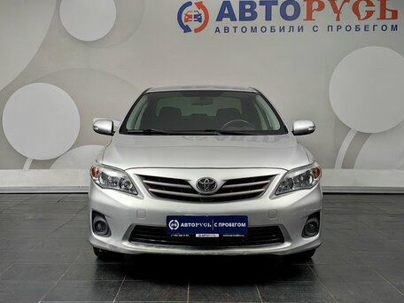 2012 Toyota Corolla X (E140, E150) Рестайлинг, серебристый, 1199000 рублей, вид 3