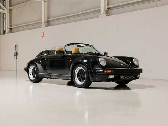 1989 Porsche 911 Carrera II (911, 930), чёрный - вид 2