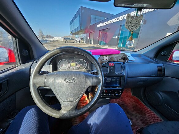 2003 Hyundai Getz I, красный, 330000 рублей - вид 5