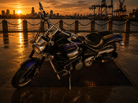 2003 Yamaha XV 1700 Warrior, синий, 890000 рублей, вид 4