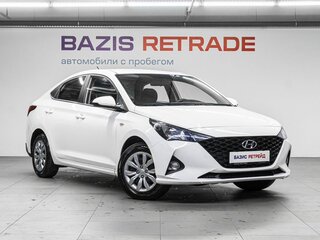 2021 Hyundai Solaris II Рестайлинг, белый, 1200000 рублей, вид 3