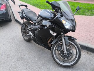 2009 Kawasaki ER-6F (Ninja 650R), чёрный, 470000 рублей, вид 1