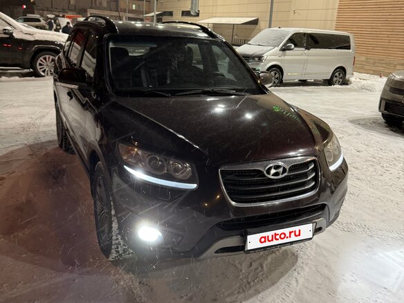 2012 Hyundai Santa Fe II Рестайлинг, пурпурный, 1400000 рублей - вид 1