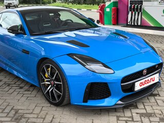 2017 Jaguar F-Type SVR I Рестайлинг, голубой, 7000000 рублей, вид 4