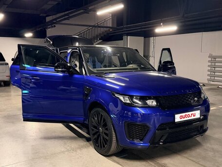 2016 Land Rover Range Rover Sport SVR II, синий, 6500000 рублей, вид 2